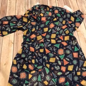 Sheer short sleeve kimono